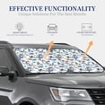 thumbnail image 4 of Daiia Hawaii Palms 2PCS Car Windshield Sun Shade, Foldable Sun Shield for Car Front Window, Auto Sun Blocker Visor Protector Universal for Truck SUV Pickup-Small, 4 of 7