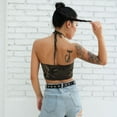 thumbnail image 3 of ITFABS Women's Printed Vest Tops, Sleeveless Halter Bustier Tops, 3 of 7