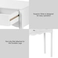 thumbnail image 4 of Escritorio multifunción Costway con 3 Cajones MDF blanco, 4 of 6