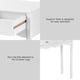 thumbnail image 4 of Escritorio multifunción Costway con 3 Cajones MDF blanco, 4 of 6