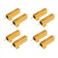 thumbnail image 1 of 8 Pcs Résistances Électroniques en Aluminium 5 % 8 Ohms 50W, 8 x Résistances en Aluminium, Or, 1 of 5