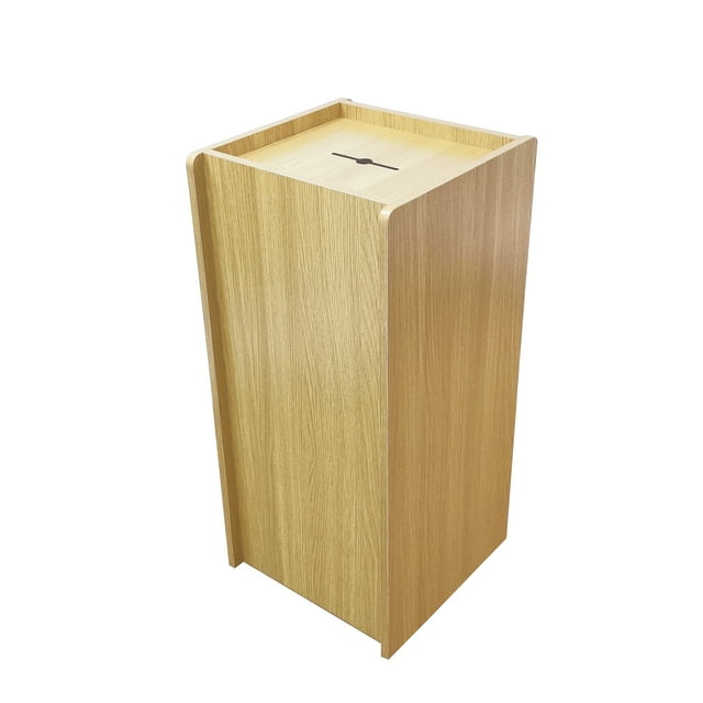 FixtureDisplays Boîte de Dons en Bois (Placage MDF) Boîte de Dîmation Support de Collecte 13155