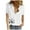 White, variant on Fesfesfes Cream Short Sleeve Shirt Women Women Printed Short Sleeve Loose Button Turndown Collar Shirt Solid Blouse Tops Womens Tees Loose Fit 12(XXL)