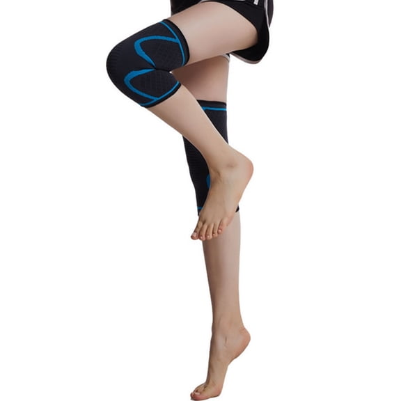 OATIPHO 1Pc Blue Breathable Knee Support Sleeve Comfortable Non Slip Knee Protector for Sports