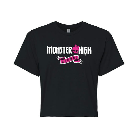 Monster High - Monster High Alumni - Juniors Cropped Cotton Blend T-Shirt
