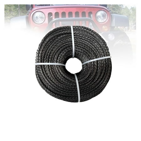 6mm 100meters UHMWPE Sailplane Winch Rope for Off Road Vehicle ATV UTV SUV Truck Boat Winch Accessory Easy to Carry