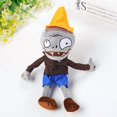 thumbnail image 1 of Muñeco de peluche de 12" de Plants VS Zombies con capa marrón, PVZ, suave, cabeza cónica, zombi, para niños., 1 of 5