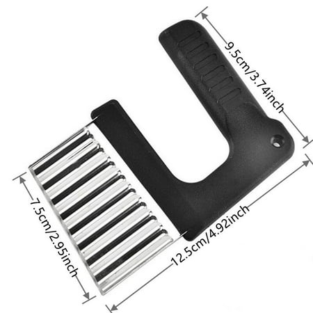 

French Fries Cutter Stainless Steel Potato Chips Peeler Cutting Vegetable Kitchen Accessories Tools Knife Potato Wavy Cutter
