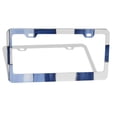 thumbnail image 2 of 2piece License Plate Frame Metal Car Accessories License Plate Cover Fits Standard U.S. Vehicles 12.3x 6.3 Inches Cornflowerblue Checked Hand-Drawn Sketch_4, 2 of 7