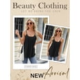 thumbnail image 6 of NFTOEIULA Women Hollow Out U Neck Sleeveless Front Pleated Tank Top, 6 of 7