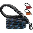 thumbnail image 1 of GHSDFBB Dog Lead with Soft Padded and Anti Slip Comfortable Rope Handle, 5 FT Strong Dog Leads, Highly Reflective Dog Leash for Puppy, Medium and Large Dogs (Black), 1 of 7