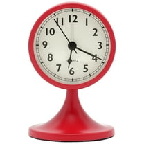 Unique Bargains Mechanical Alarm Clock for Office Red 3.1"L x 3.1"W x 5.0"H