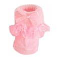 thumbnail image 2 of Stibadium 1PC Baby Girls Sock Children Princess Bowknot Lace Flowers Short Socks Cotton Ruffle Frilly Trim Ankle Socks 0-6 Month Toddlers Infants Cotton Ankle Socks Princess Bowknots Socks Baby Socks, 2 of 6