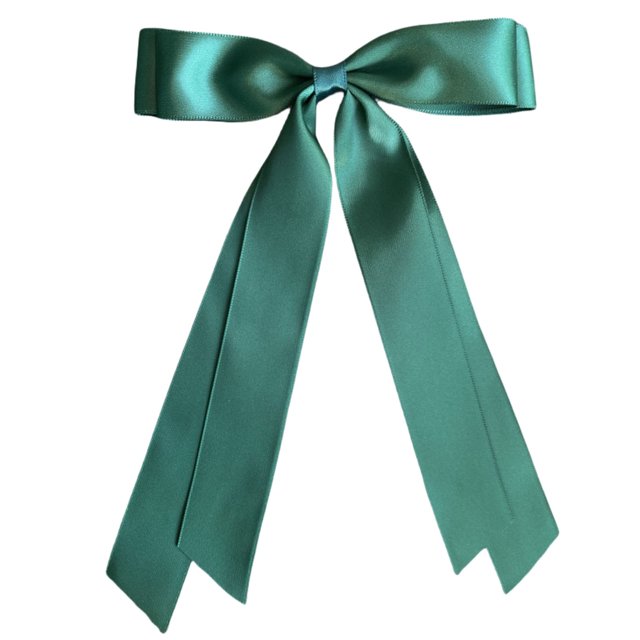 Lazos satinados para el cabello, clips, mini lazos y cinta gruesa de doble capa, clips grandes con lazo para niñas