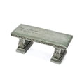 thumbnail image 2 of Roman Memorial Bench with Verse Inscribed on Top, 15.25-Inch, Resin, Small, 2 of 5