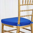 thumbnail image 3 of Efavormart 10PCS ROYAL BLUE Chiavari Chair Cushion Chair Pad with Attachment Straps Party Event Decoration - 2" Thick, 3 of 4