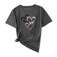 thumbnail image 2 of TNDBKQWR Hauts pour Femmes Décontractés en Liquidation T-Shirts Basiques en Coton Col Rond T-Shirts pour Femmes Printemps Hauts pour Femmes Décontractés, Gris Foncé, m, 2 of 4