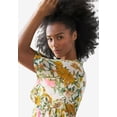 thumbnail image 3 of ellos Women's Plus Size Ruffled V-Neck Empire Dress, 3 of 5