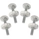 thumbnail image 1 of 4 piezas de barreras de presión para bebés, varillas roscadas, barreras de paso, accesorios, kit de tornillos, blanco, 8 x 3,4 x 0,6 cm. TUNC Sencillez, 1 of 2