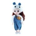 thumbnail image 2 of Dressable Children's Doll Cute Style 17Cm Size Material Perfect For Kids Play & Home Decoration, 1Pc Dressable Doll With Dressable Features For Imaginative ,, 2 of 8