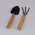 thumbnail image 1 of 2Pcs/3Pcs Family Gardening Tool Set Flower Plant Spade Small Tool Set Garden Hand Rake Hand Kit Tools Wood Handle, 1 of 6