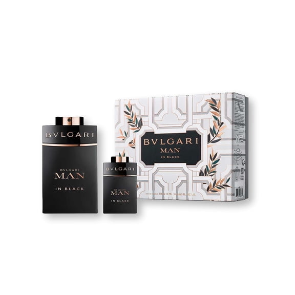 Bvlgari Man in Black 3.0 oz EDP spray mens cologne  0.5 oz EDP Gift Set NIB 60 ml NIB