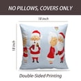 thumbnail image 2 of LALILO Throw Pillow Covers Santa Claus Family Christmas Santa Kiss Cushion Cover 18" x 18", 3630 Pack, 2 of 6