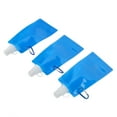 thumbnail image 2 of Portable Foldable Water Bag, 480ml 3pcs PE Folding Drinking Water Bottle Ultralight  For Camping For Hiking For Jogging, 2 of 8