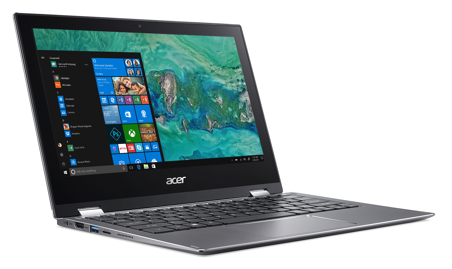 Acer Spin 1 , 11.6" Full HD Touch Notebook, Intel Pentium N4200, Intel HD Graphics, 4GB, 64GB HDD, SP111-32N-P6CV (Google Classroom Compatible) - image 3 of 7