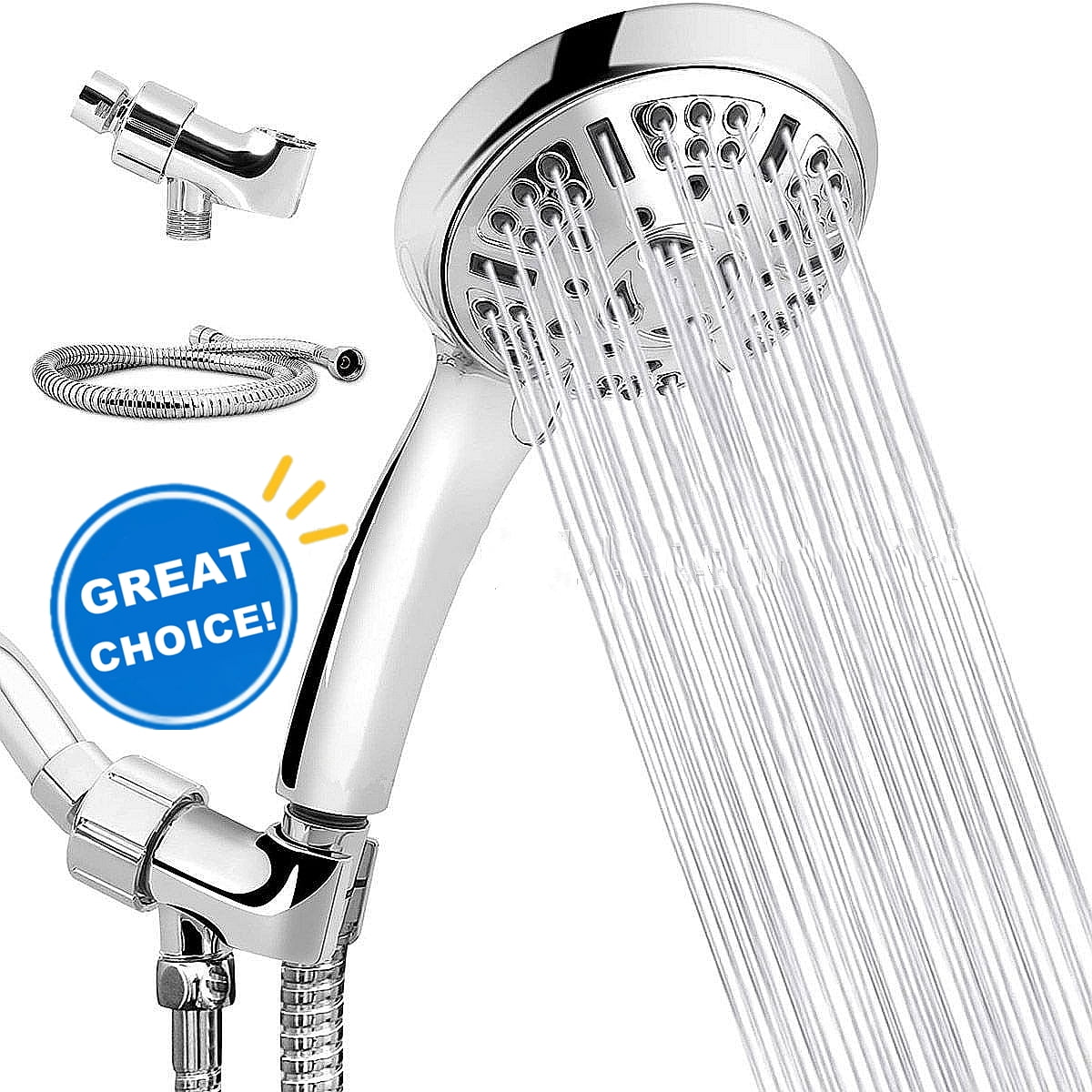 Shower Head, 9 Functions Handheld Shower Head Set, High Pressure Shower