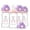 Purple, variant on YOHKOH New Born Baby Glass Feeder Bottles,6oz Baby Bottle Glass Red,2pk