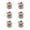 A, variant on 6/24Pcs Christmas Ring Holiday Party Finger Lights Santa Snowflake Tree Snowman Reindeer Glowing Ring Festive Light-up Toys