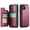 Red, variant on for iPhone 11 Case with Card Holder, Wallet Case for Women Men with RFID Blocking, Durable Leather Kickstand Magnetic Clasp Shockproof Phone Case for iPhone 11