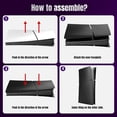 thumbnail image 4 of HSHDLDF pour PS5 Slim Digital Edition Faceplate Cover Custom Replacement Skin Case ABS Cover Plates Side Shell pour PS5 Slim Console Numérique Version (Rouge), 4 of 4