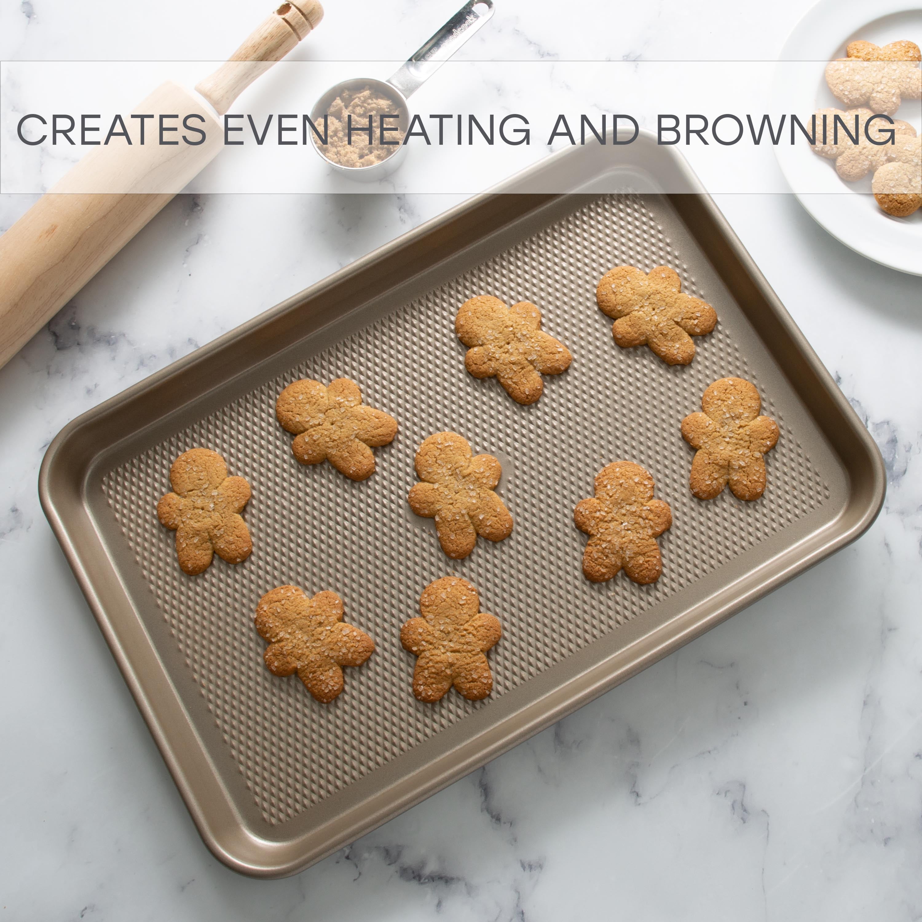 Kitchen Details Pro Series 15.5" x 10.6" Medium Nonstick Baking Sheet with Diamond Base