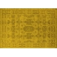 thumbnail image 1 of Ahgly Company Machine Washable Indoor Rectangle Oriental Yellow Traditional Area Rugs, 7' x 10', 1 of 4