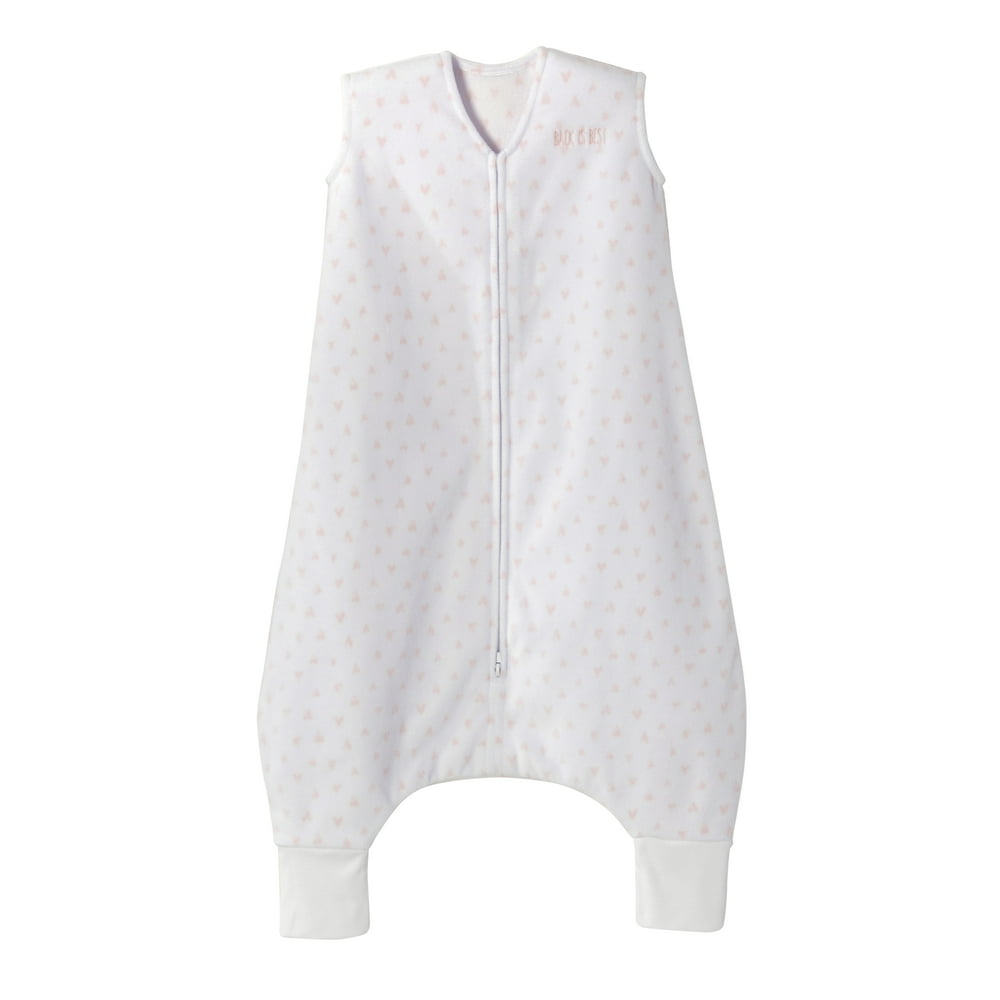 HALO Early Walker SleepSack Wearable Blanket, Microfleece, Mini Hearts