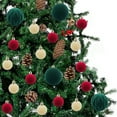 thumbnail image 4 of RXIRUCGD 44 Piece Velvet Flocked Christmas Ornament Set Shatterproof Plastic Balls For Tree Wreath Holiday Home Decor Seasonal Celebration Decorative Hanging Balls, 4 of 7