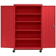 thumbnail image 3 of Sandusky Lee 46"W x 24"D x 78"H 5-Shelf Transport Mobile Storage Cabinet, 3 of 7