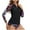 Black-1, variant on Youyipin Womens Swimsuits Long Sleeves Upf 50+ Sun Protection Rash Guard Printed Swim Shirts Surf Swimwear Top