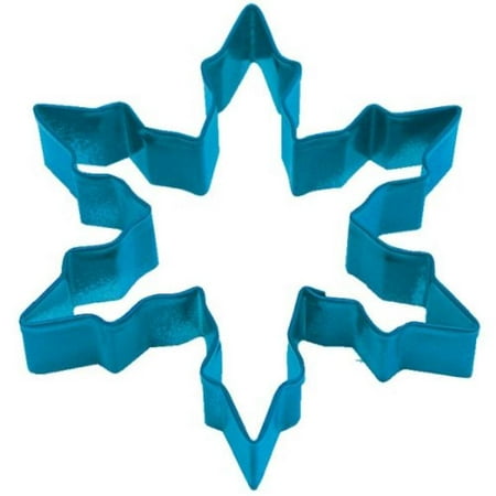 Snowflake Cookie Cutter - CybrTrayd R&M Narrow Snowflake Durable Baked-On Polyresin Finish Cookie Cutter, Navy