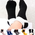 thumbnail image 2 of chengsi Pure Cotton Five Finger Socks Mens Sports Breathable Comfortable Shaping Anti Friction Men's Socks With Toes, 2 of 6