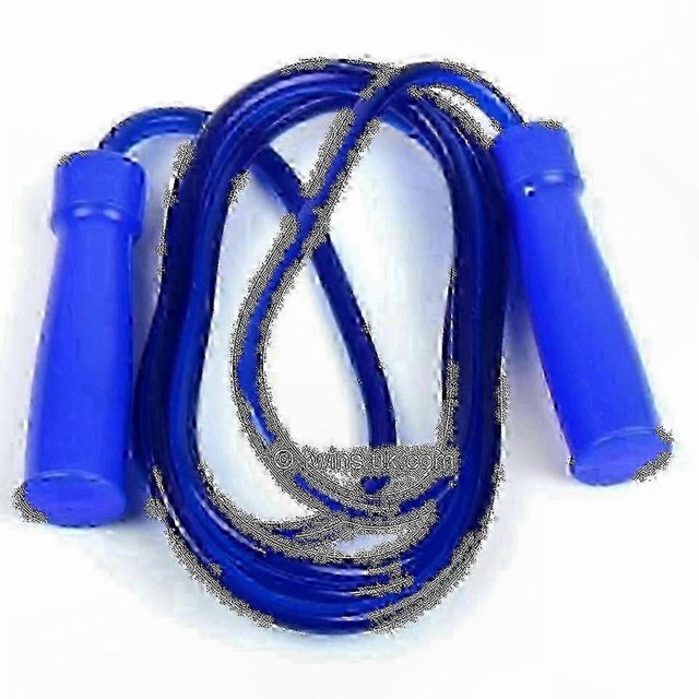 Durable Blue Rubber Jump Rope for Exercise and Fitness Training Sessions
