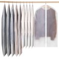 thumbnail image 1 of Fundas para ropa, 10 piezas, fundas protectoras con cremallera, bolsa para ropa impermeable a prueba de polvo, para trajes de camisa, abrigos de 100 + 120cm, 1 of 5