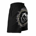 thumbnail image 4 of Tool Band Men's Swim Trunks Board Shorts Drawstring Elastic Waist Quick Dry Swimsuits Beach Shorts with Pockets M, 4 of 8