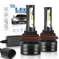 thumbnail image 1 of Pour Ford Excursion 2000 2001 2002 2003 2004 Ampoules de Phare LED 9007 HB5 Faisceau Haut et Bas 2 Pcs, 1 of 10
