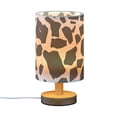thumbnail image 2 of Bedside Desk Lamp LED Cow Print Table Nightstand Lamps Warm Light Fabric Lampshade for Home Bedroom Office Living Room Decor, 2 of 7