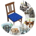 thumbnail image 7 of Fuzoiu Blue Circles Mosaic Print Square Cushion Cover,Couch Cushion Covers, Stretch Seat Slipcover for Dining Chairs, Banquets, and Home Decor-Two Pieces, 7 of 7