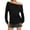 Black, variant on RMGVDSD Womens Oversized T Shirts Womens Off The Shoulder Tops Summer Casual Long Sleeve T Shirts Blouse Loose Fit Basic Tees