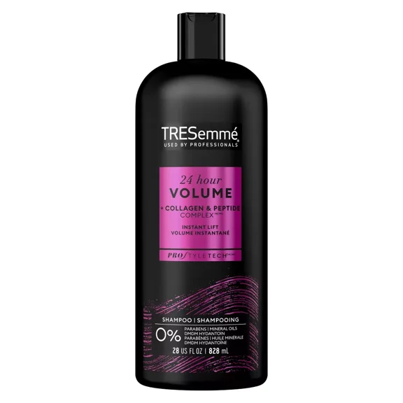 Tresemme Pro Solutions Thickening Shampoo Shampoo for Fine Hair 24 Hour Volume Hair Care, 28 oz